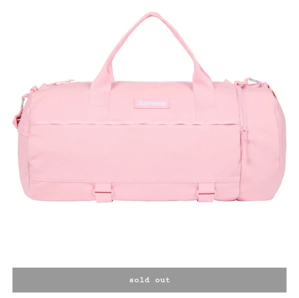 Supreme ss25 light pink duffle bag